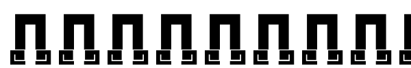 New Wave Aztec font preview